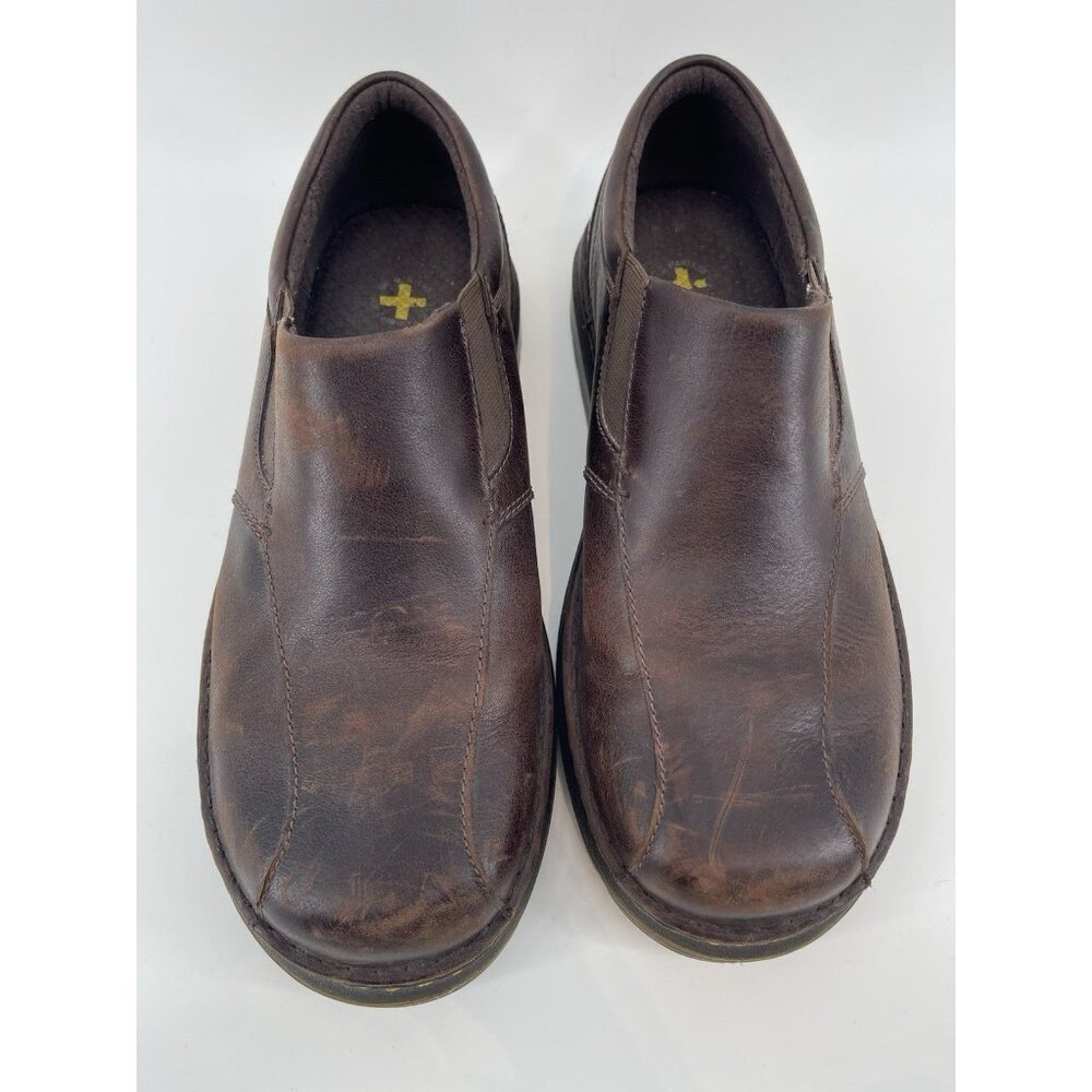 Doc Dr Martens Tevin Brown Leather Stitched Slip On Loafer Men's Size 11 M - Picture 2 of 9